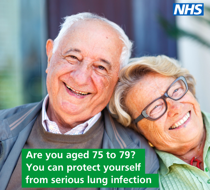 Are you aged 75 to 79? You can protect yourself from serious lung infection